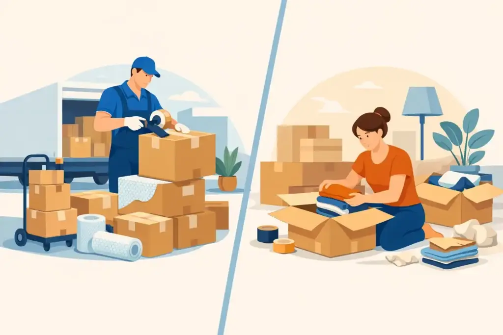 Professional Packing vs Self Packing