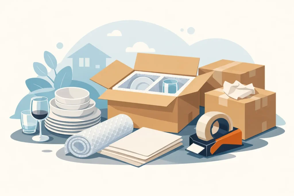 Best Supplies for Packing Dishes for a Move