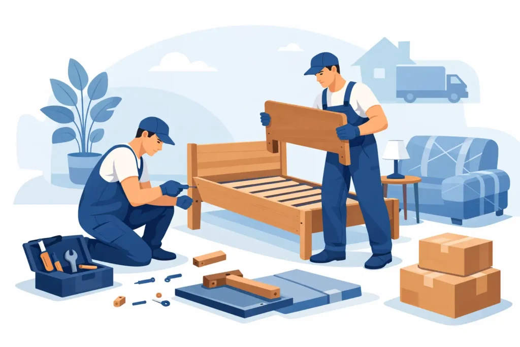 Moving Furniture Disassembly Done With Care